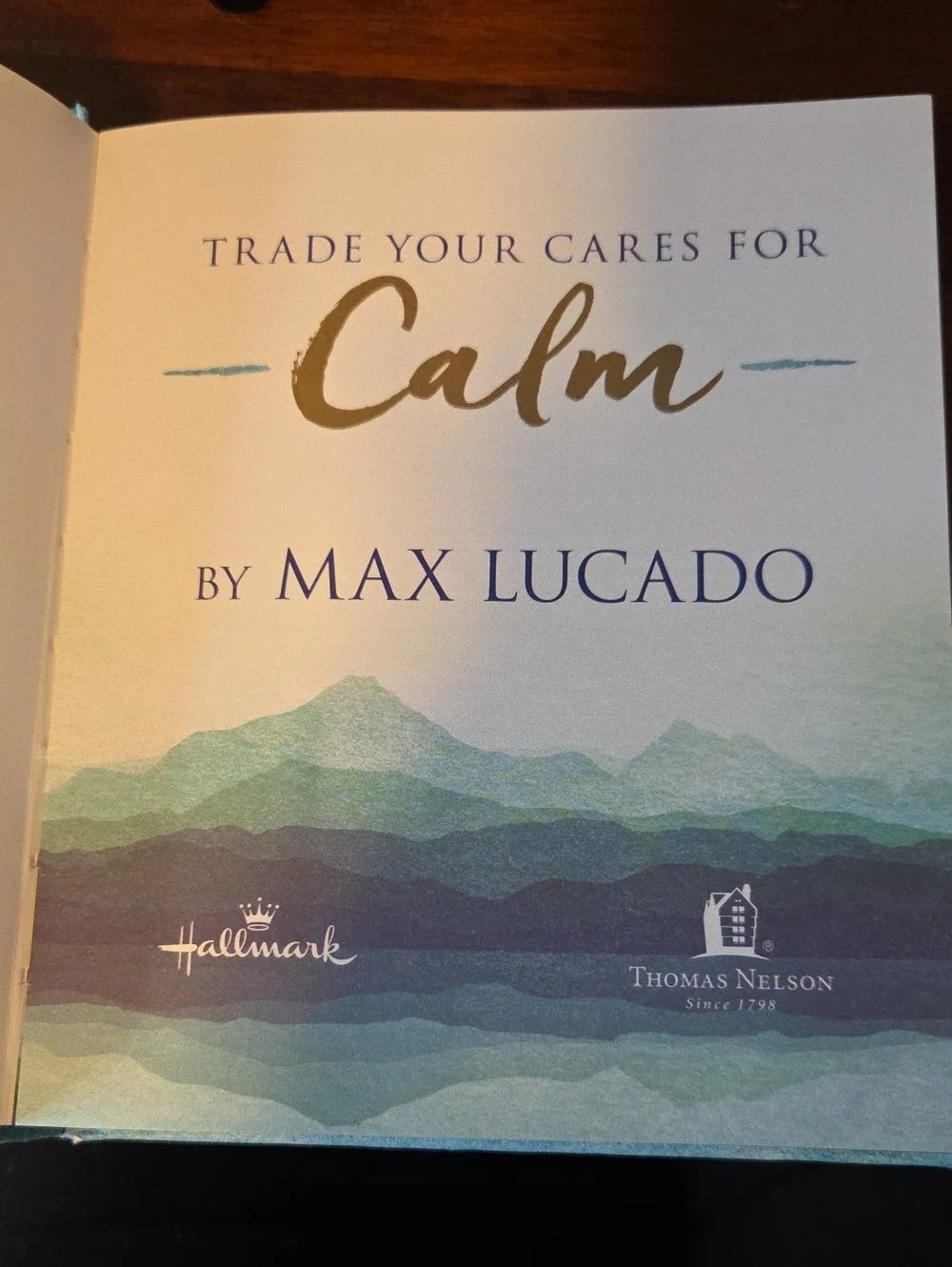 HALLMARK/ MAX LUCADO Calm  